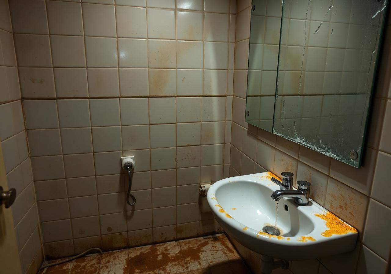Office Bathroom Sanitation β before