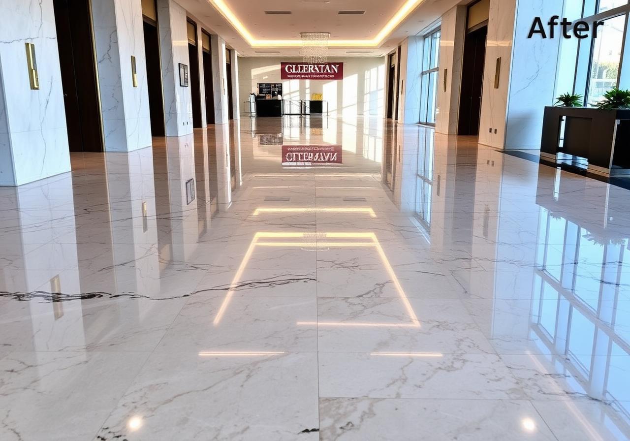 Marble Floor Polish β after
