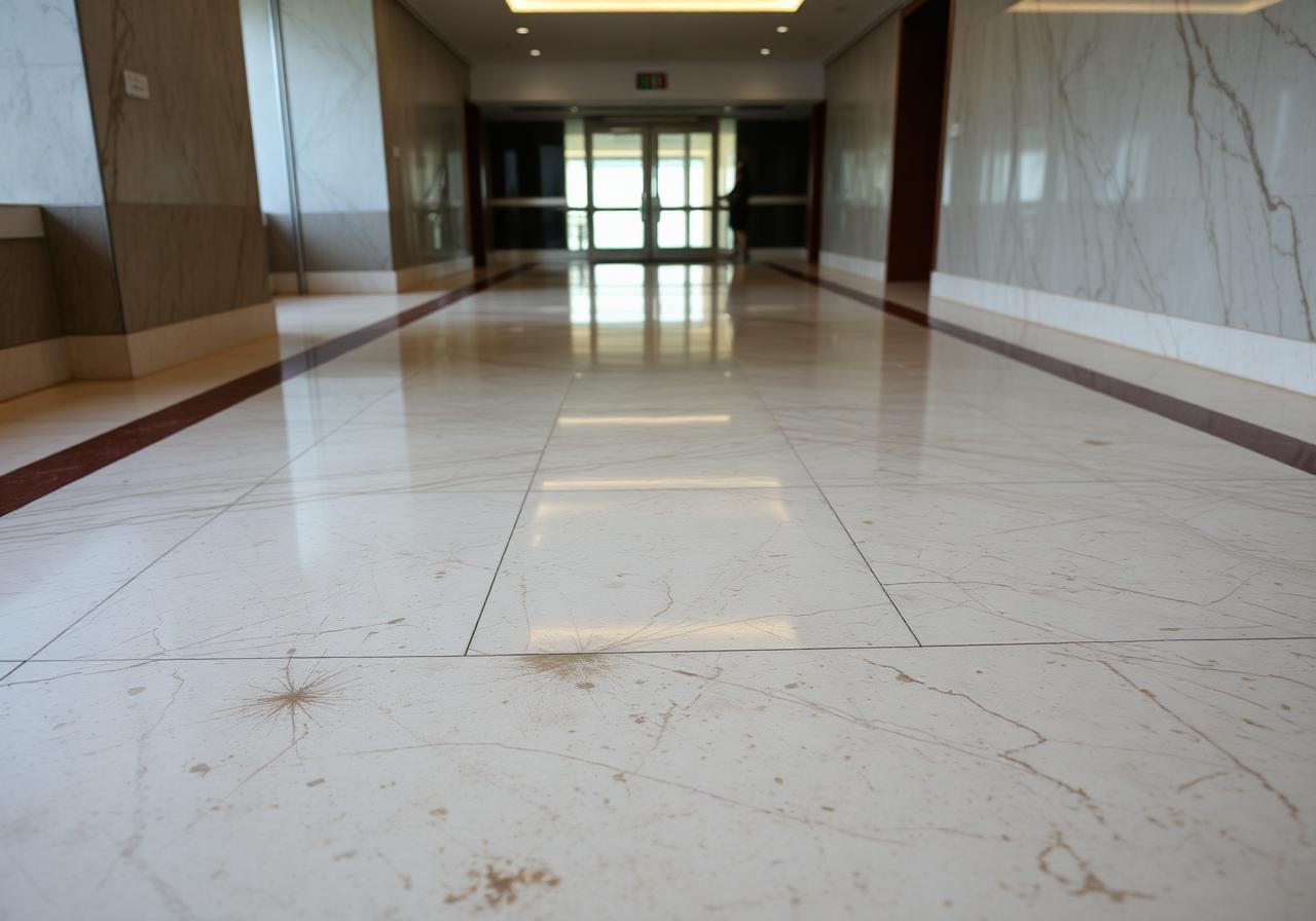 Marble Floor Polish β before
