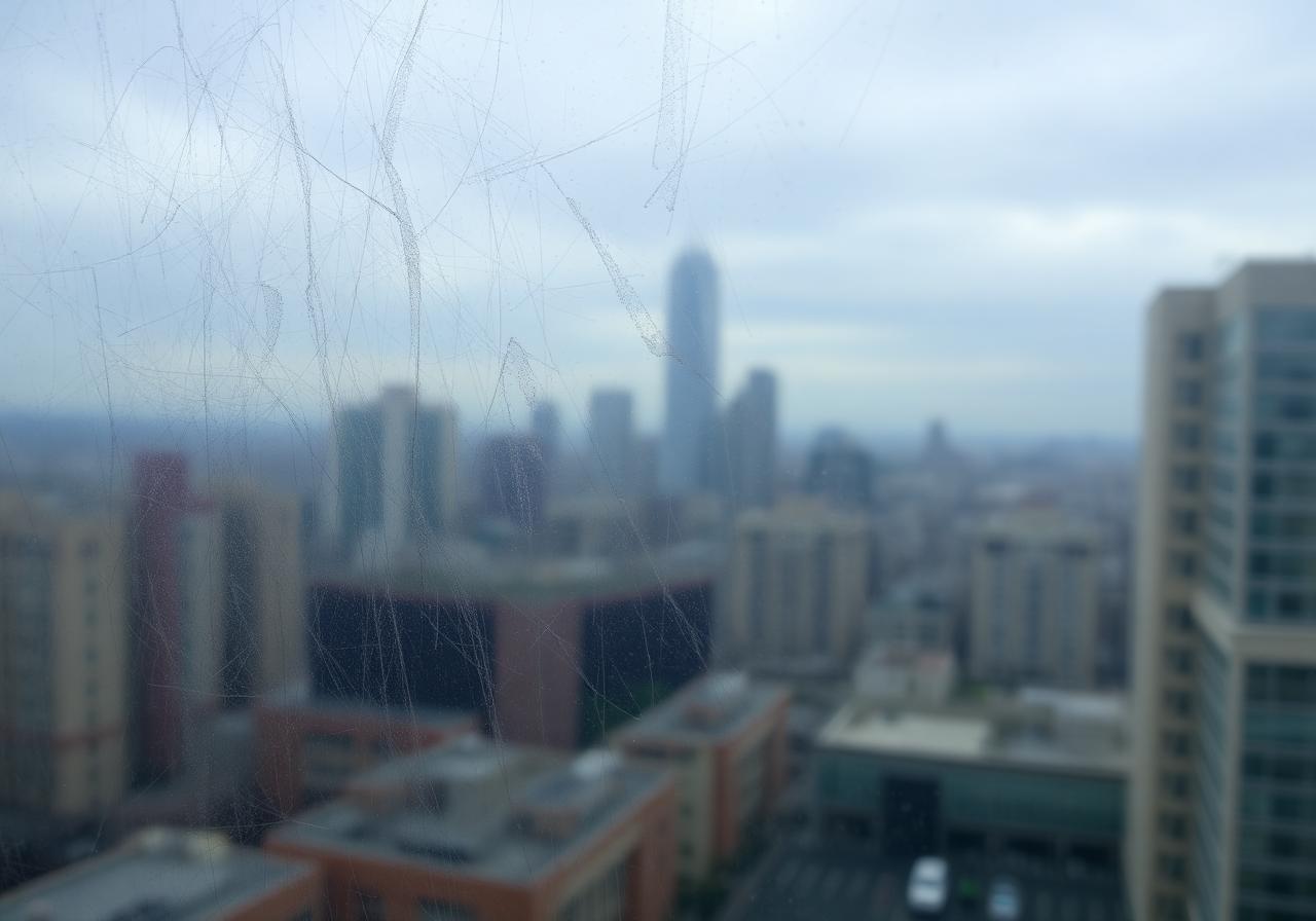 High-Rise Window Clean β before