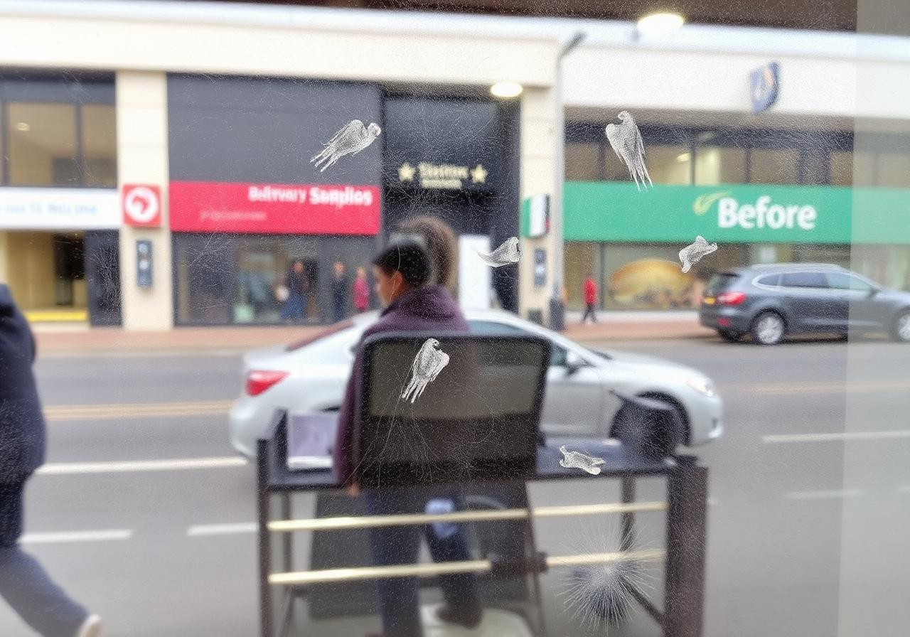Shopfront Window Clean β before